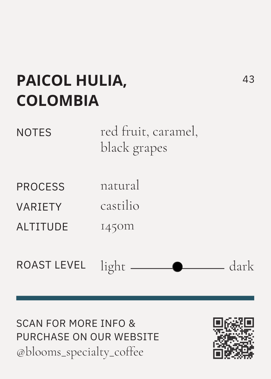 קולומביה פאיקול הוילה – נטורל Colombia hulia natural