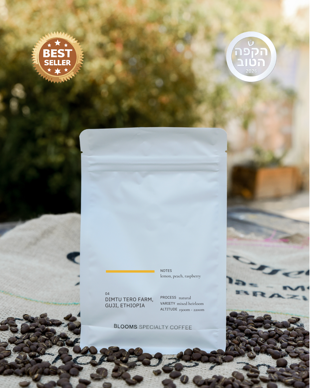 ETHIOPIA GUJI DIMTU TERO FARM NATURAL אתיופיה גוג׳י