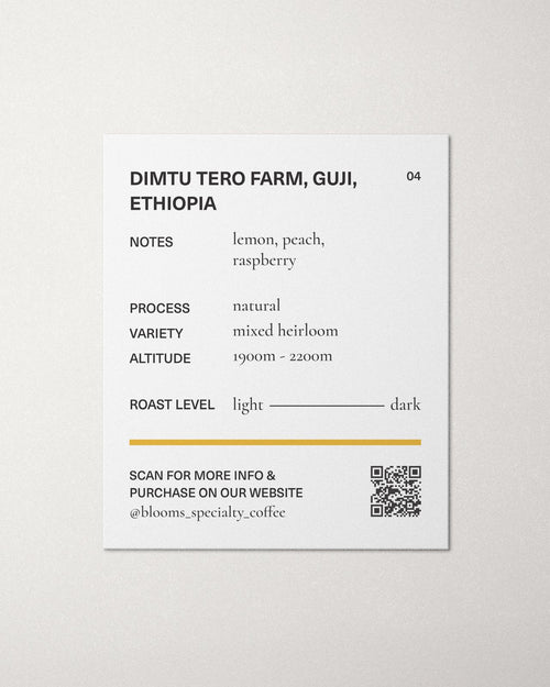 ETHIOPIA GUJI DIMTU TERO FARM NATURAL אתיופיה גוג׳י