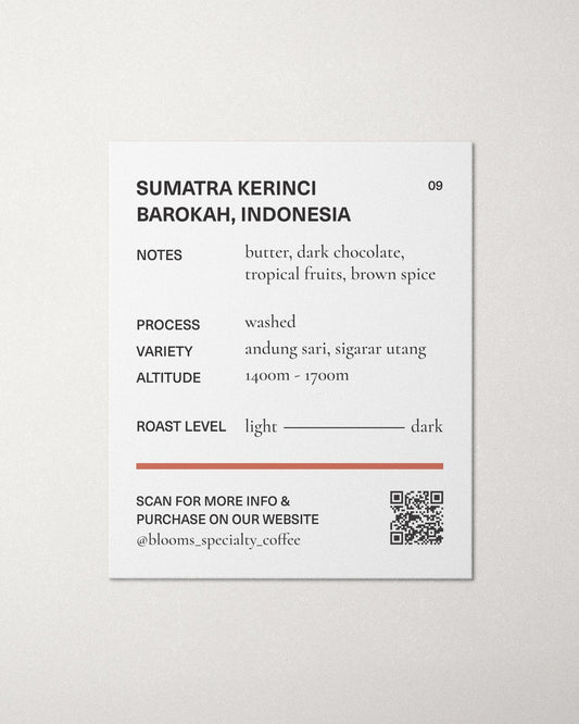 Sumatra kerinci barokah , Indonesia washed סומטרה קרינצי אינדונזיה