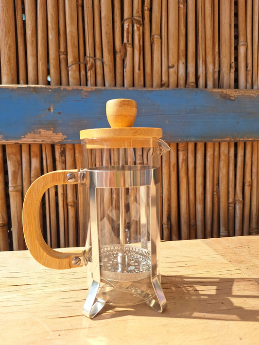 פרנץ’ פרס זכוכית עם עץ – 350 מ”ל French Press with Wooden handle 350 Milliliter